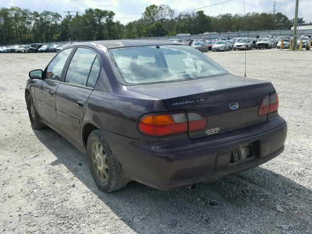 1G1NE52M9W6131396 - 1998 CHEVROLET MALIBU LS Tünd qırmızı foto 3