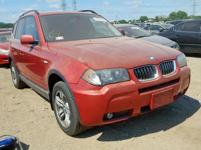 WBXPA93456WG76440 - 2006 BMW X3 3.0I RED photo 1