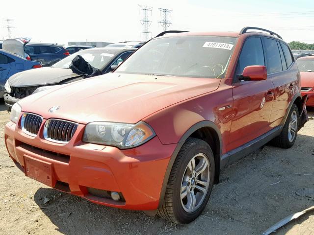 WBXPA93456WG76440 - 2006 BMW X3 3.0I RED photo 2