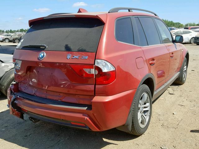 WBXPA93456WG76440 - 2006 BMW X3 3.0I RED photo 4