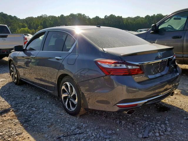 1HGCR3F85GA023801 - 2016 HONDA ACCORD EXL GRAY photo 3