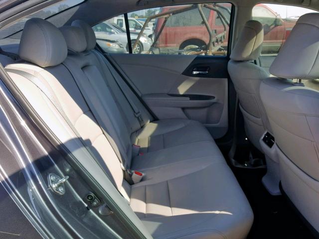 1HGCR3F85GA023801 - 2016 HONDA ACCORD EXL GRAY photo 6