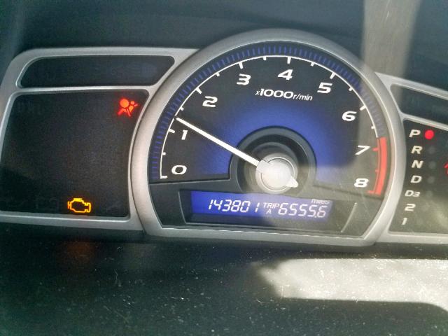 2HGFG12948H534585 - 2008 HONDA CIVIC EXL 银色 照片 8