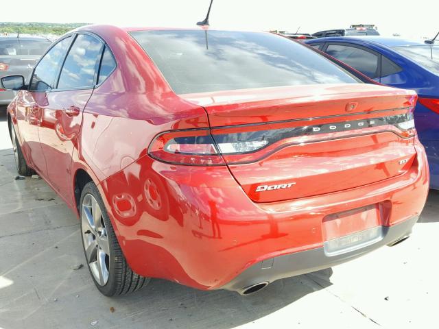 1C3CDFCB0DD327938 - 2013 DODGE DART LIMIT RED photo 3