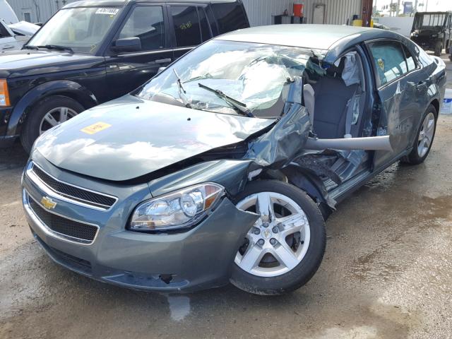 1G1ZG57N494115555 - 2009 CHEVROLET MALIBU LS TURQUOISE photo 2