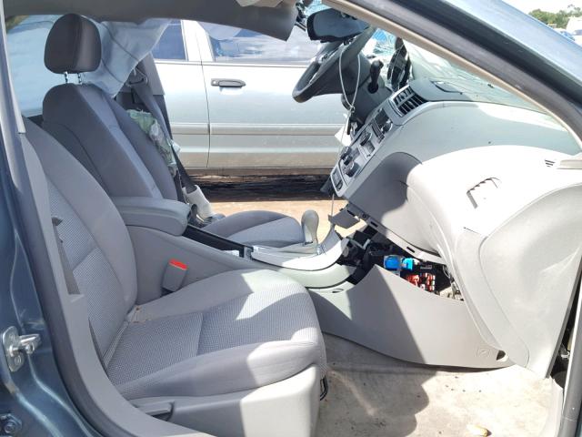 1G1ZG57N494115555 - 2009 CHEVROLET MALIBU LS TURQUOISE photo 5