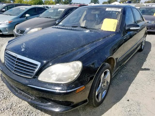 WDBNG75J65A436864 - 2005 MERCEDES-BENZ S 500 BLACK photo 2