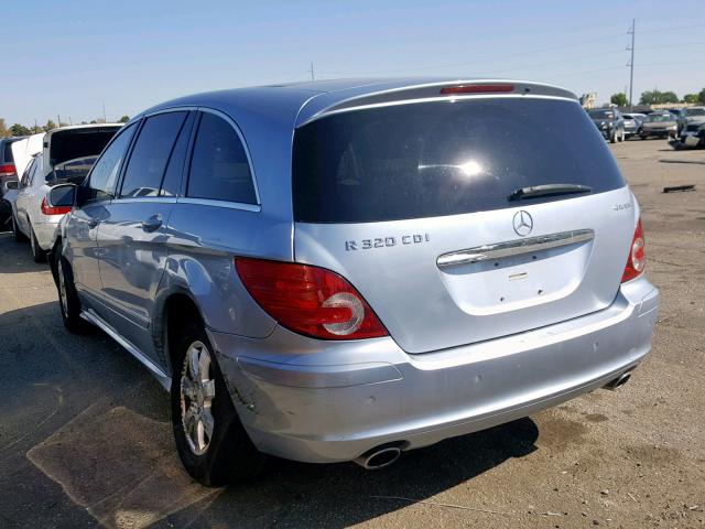 4JGCB22E57A050470 - 2007 MERCEDES-BENZ R 320 CDI BLUE photo 3