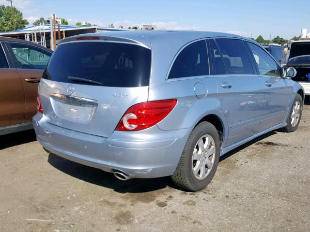 4JGCB22E57A050470 - 2007 MERCEDES-BENZ R 320 CDI BLUE photo 4