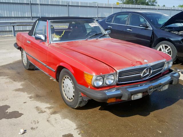 WDBBA48D0GA046032 - 1986 MERCEDES-BENZ 560 SL RED photo 1