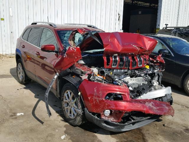 1C4PJMCB8HW655984 - 2017 JEEP CHEROKEE L RED photo 1