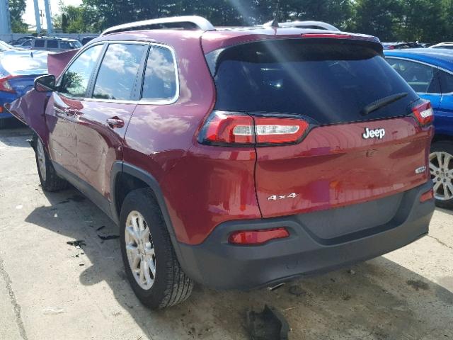 1C4PJMCB8HW655984 - 2017 JEEP CHEROKEE L RED photo 3