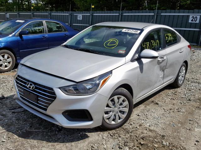 3KPC24A32KE065501 - 2019 HYUNDAI ACCENT SE SILVER photo 2