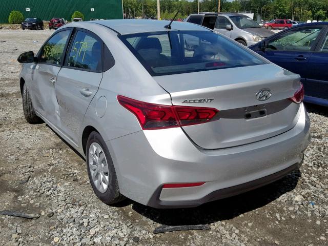 3KPC24A32KE065501 - 2019 HYUNDAI ACCENT SE SILVER photo 3