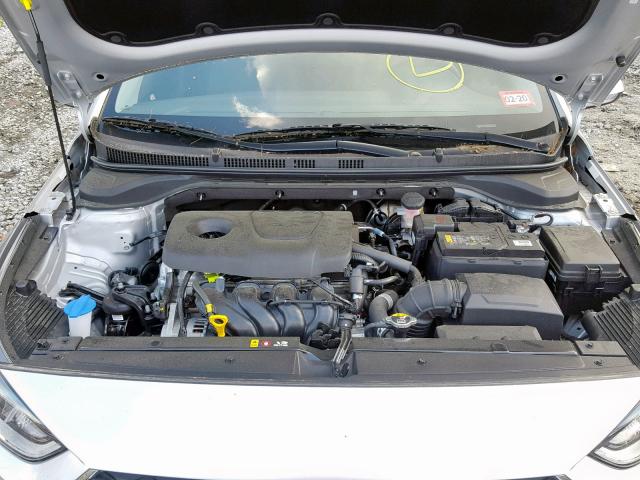 3KPC24A32KE065501 - 2019 HYUNDAI ACCENT SE SILVER photo 7