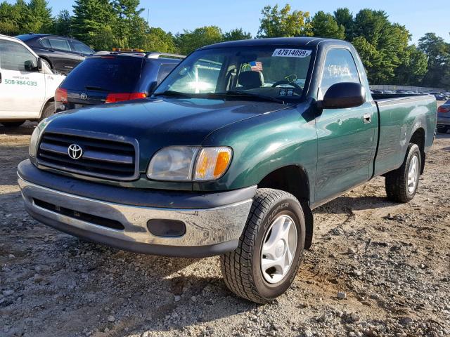 5TBJN32171S201382 - 2001 TOYOTA TUNDRA GREEN photo 2