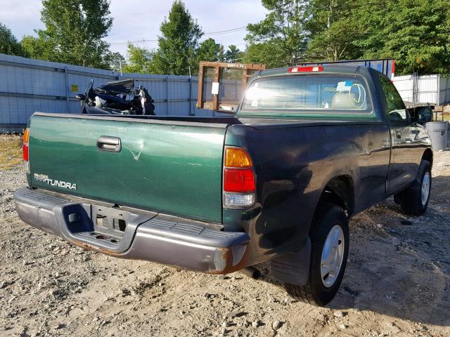 5TBJN32171S201382 - 2001 TOYOTA TUNDRA GREEN photo 4