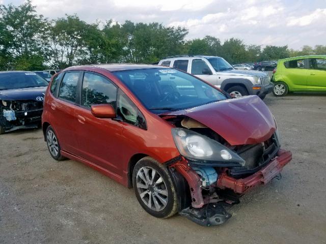 JHMGE8H50CC016571 - 2012 HONDA FIT SPORT ORANGE photo 1