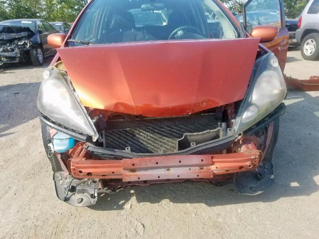 JHMGE8H50CC016571 - 2012 HONDA FIT SPORT ORANGE photo 9