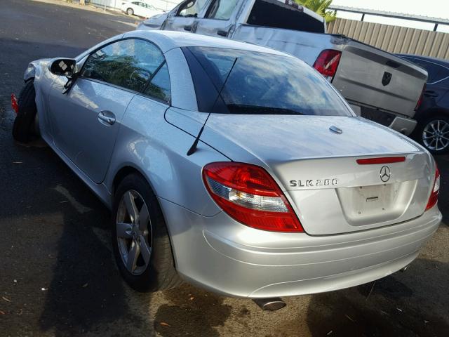 WDBWK54F37F139464 - 2007 MERCEDES-BENZ SLK 280 SILVER photo 3