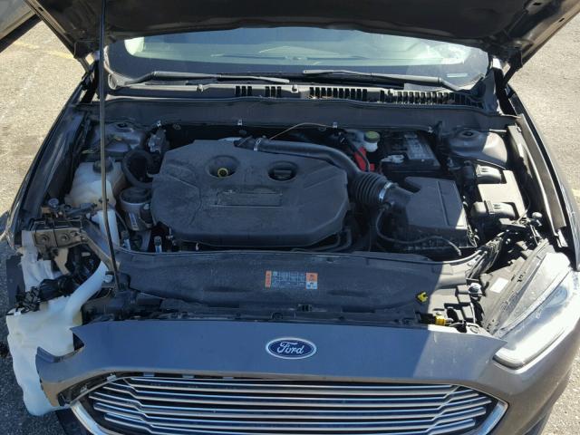 3FA6P0K92FR310120 - 2015 FORD FUSION TIT GRAY photo 7