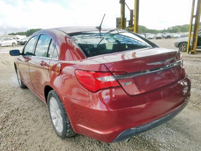 1C3CCBBG8DN678082 - 2013 CHRYSLER 200 TOURIN RED photo 3