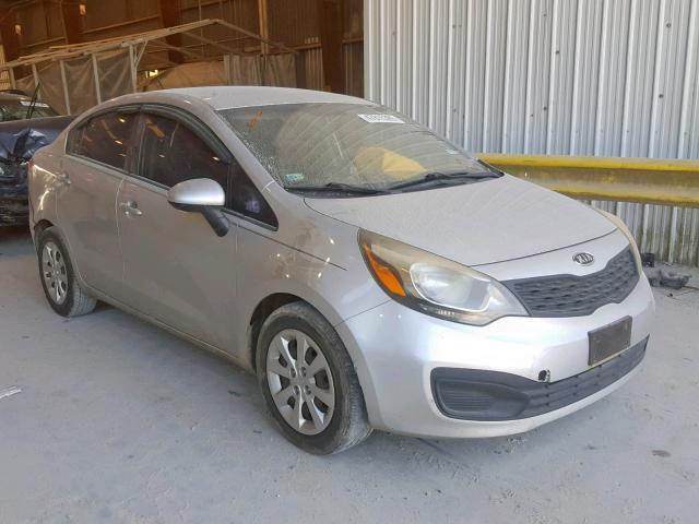 KNADM4A3XC6093971 - 2012 KIA RIO LX SILVER photo 1