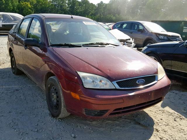 1FAFP34NX7W276342 - 2007 FORD FOCUS ZX4 BURGUNDY photo 1