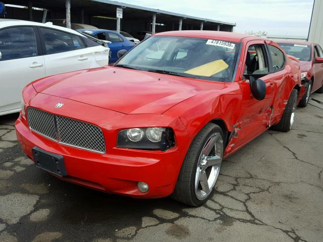 2B3KA33V69H585580 - 2009 DODGE CHARGER SX RED photo 2