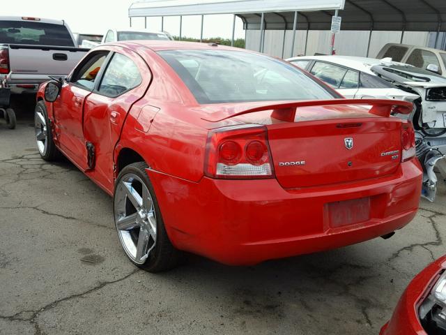 2B3KA33V69H585580 - 2009 DODGE CHARGER SX RED photo 3