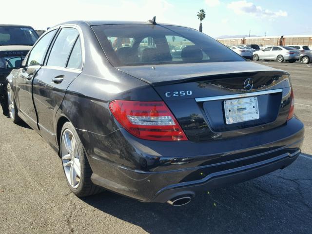 WDDGF4HBXDR242084 - 2013 MERCEDES-BENZ C 250 BLACK photo 3