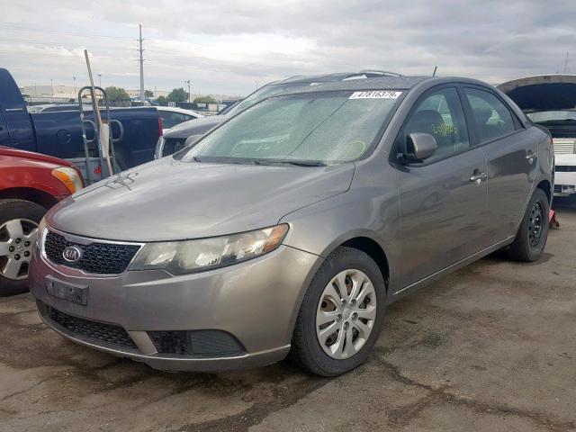 KNAFU4A28B5345754 - 2011 KIA FORTE EX GRAY photo 2