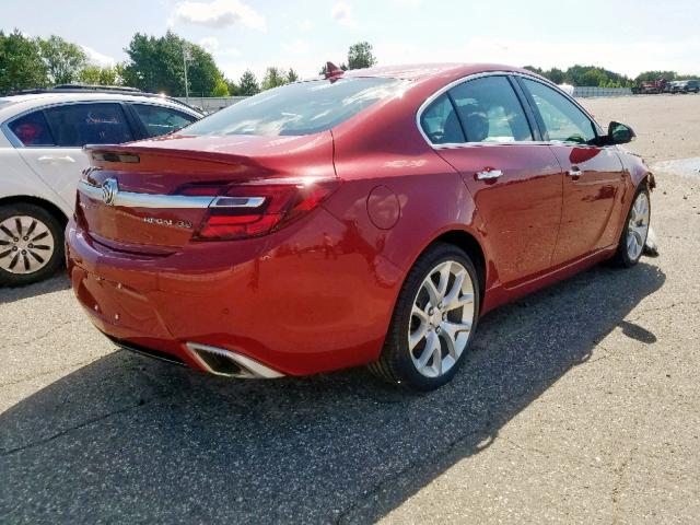 2G4GT5GX8E9234028 - 2014 BUICK REGAL GS RED photo 4