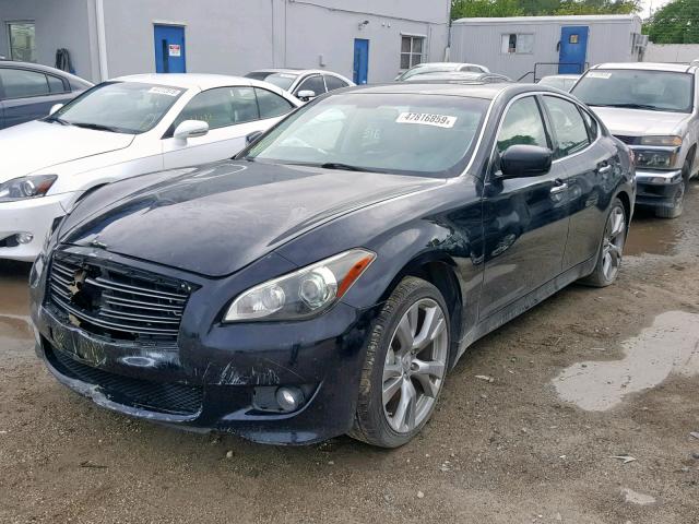 JN1BY1AP9BM322072 - 2011 INFINITI M37 BLACK photo 2