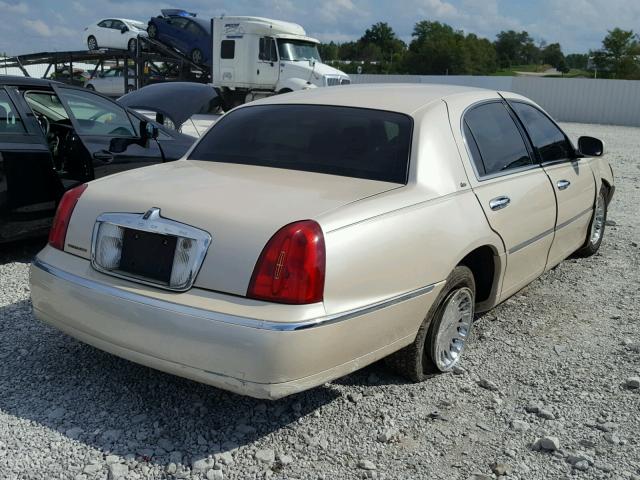 1LNHM83W01Y694631 - 2001 LINCOLN TOWN CAR C BEIGE photo 4