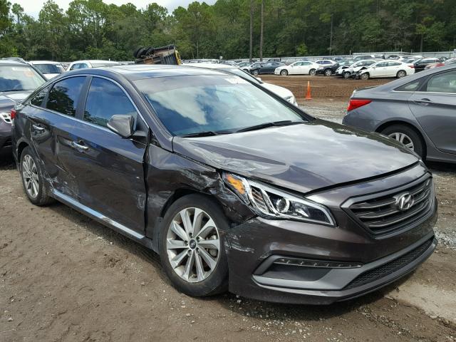 5NPE34AF9HH550299 - 2017 HYUNDAI SONATA SPO GRAY photo 1