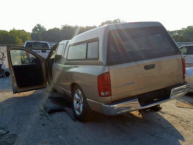 1D7HA18D24S723037 - 2004 DODGE RAM 1500 S TAN photo 3