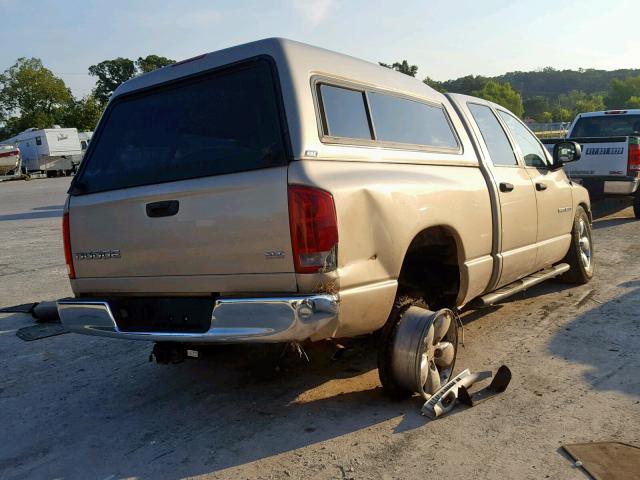 1D7HA18D24S723037 - 2004 DODGE RAM 1500 S TAN photo 4