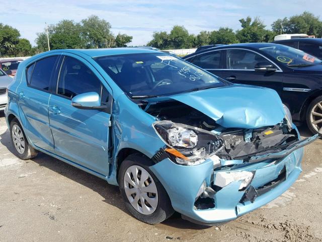 JTDKDTB38D1043944 - 2013 TOYOTA PRIUS C BLUE photo 1