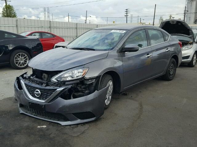 3N1AB7AP5HL641813 - 2017 NISSAN SENTRA S GRAY photo 2