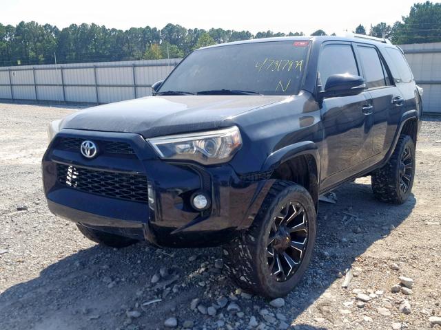 JTEBU5JR9F5236807 - 2015 TOYOTA 4RUNNER SR BLACK photo 2