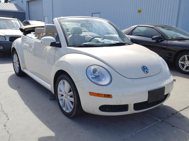 3VWRG31Y29M403977 - 2009 VOLKSWAGEN NEW BEETLE WHITE photo 1