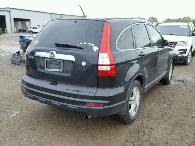 5J6RE3H73BL029743 - 2011 HONDA CR-V EXL BLACK photo 4