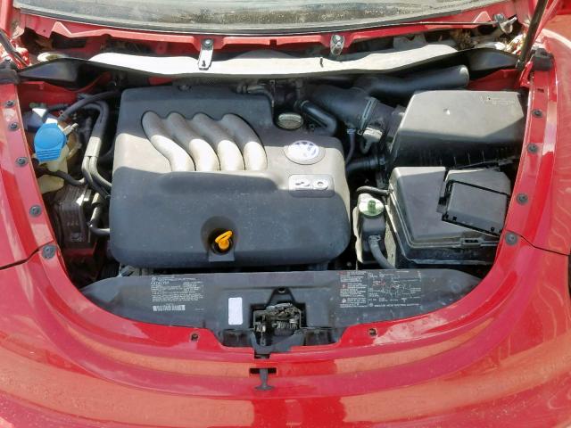 3VWCK21C63M405578 - 2003 VOLKSWAGEN NEW BEETLE წითელი ფოტო 7