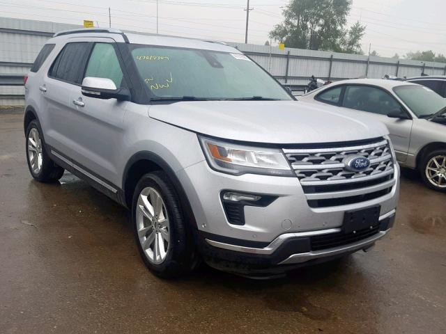 1FM5K8F85JGB89745 - 2018 FORD EXPLORER L SILVER photo 1