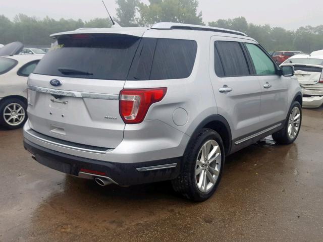 1FM5K8F85JGB89745 - 2018 FORD EXPLORER L SILVER photo 4