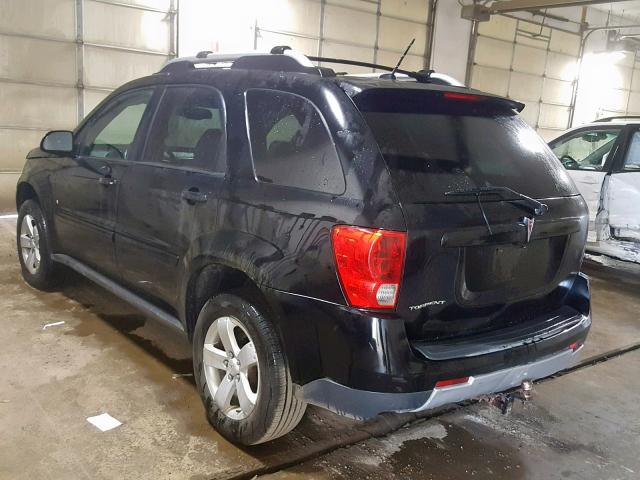 2CKDL63F576029340 - 2007 PONTIAC TORRENT BLACK photo 3