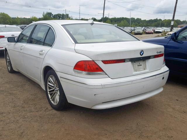 WBAGN63483DS44541 - 2003 BMW 745 LI WHITE photo 3