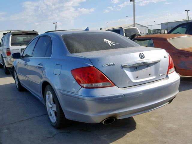 JH4KB16555C017179 - 2005 ACURA RL BLUE photo 3