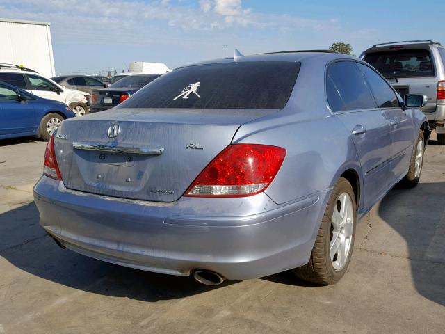 JH4KB16555C017179 - 2005 ACURA RL BLUE photo 4